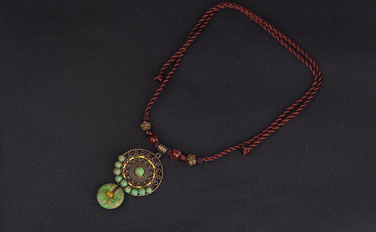 Green Earth Beads Necklace