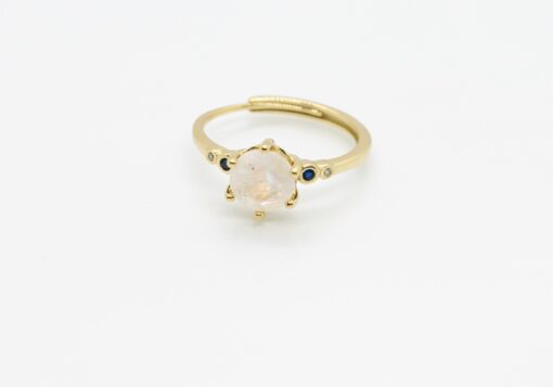 Yellow Gold Moon Ring