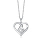 Silver Mother And Child Necklace