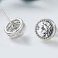 Rhodium Plated Swarovski Earrings