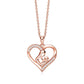 Rose Gold Mother And Child Necklace