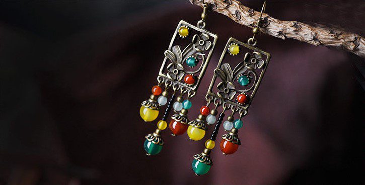 Iron Painting Earrings