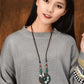 Ivory Butterfly And Lily Necklace