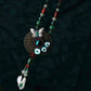 Ivory Butterfly And Lily Necklace