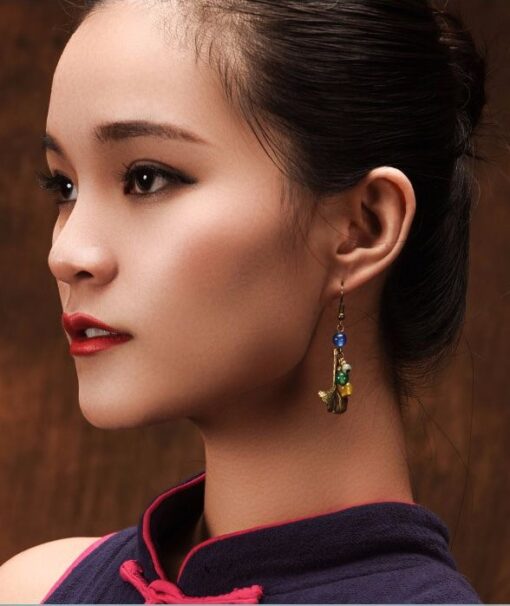 Bluebell Copper Earrings