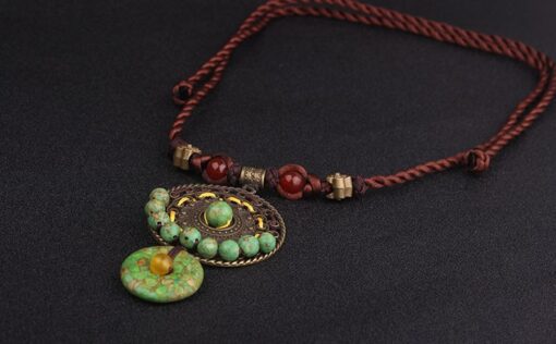 Green Earth Beads Necklace