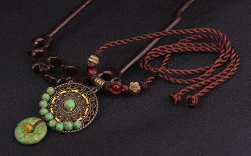 Green Earth Beads Necklace