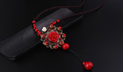 Red Rose Necklace