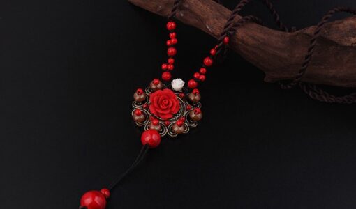 Red Rose Necklace