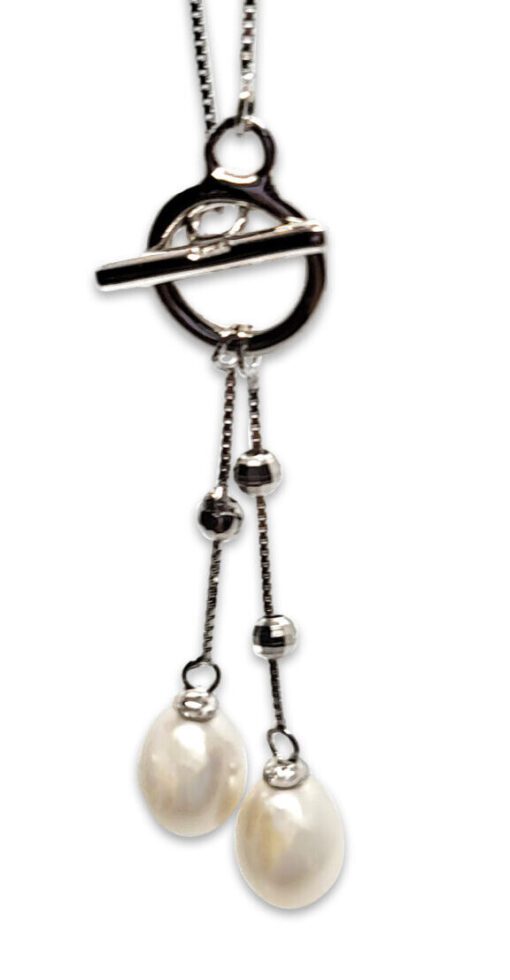 Twisted Heart Pearl Pendant