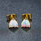 Opal Heart Earrings
