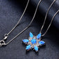 Azure Snowflake Necklace