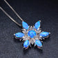 Crystal Clear Snowflake Necklace