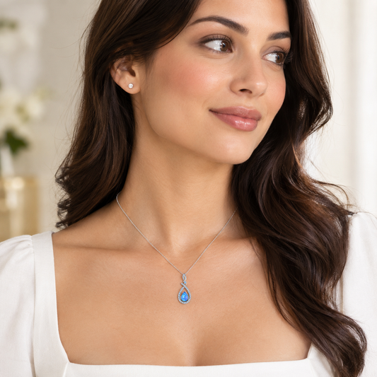 Sodalite Teardrop Necklace