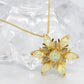 Snowflake Gold Necklace