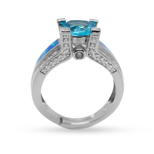 Electric Blue Dragon Ring