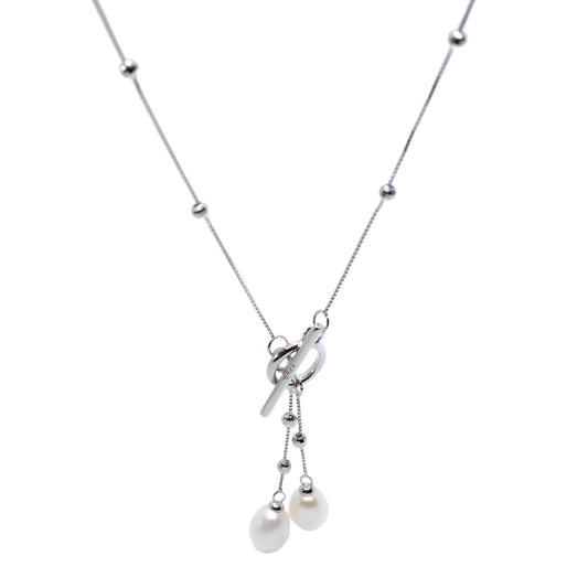 Twisted Heart Pearl Pendant