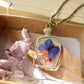 Peony and Butterfly Charm