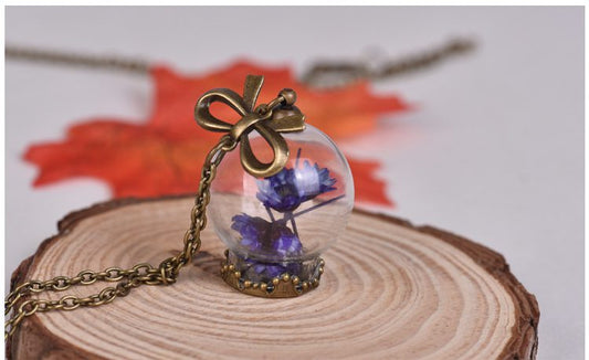 Ebony Purple Globe Charm