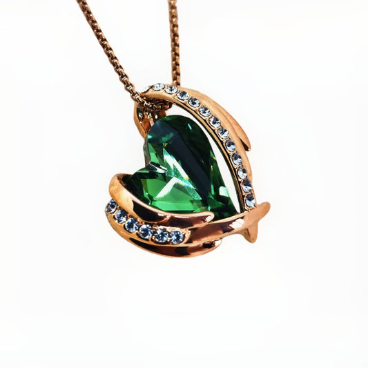 Emerald Clasp Swarovski Necklace