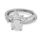 Silver Crown Ring Set